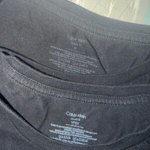 Lot of S&M Calvin Klein Black tees